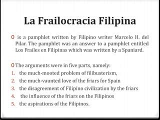 friarocracy|FRAILOCRACIA (Tagalog).